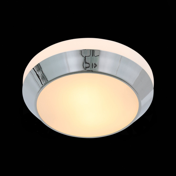 SL469.502.02 Светильник настенно-потолочный ST-Luce Белый/Белый, Хром E27 2*40W BAGNO фото в интернет магазине Супермаркет света
