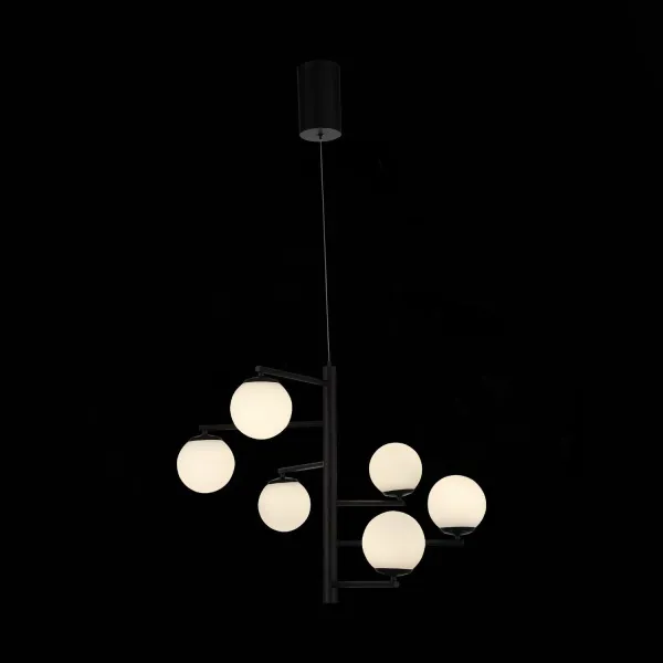SL395.413.06 Светильник подвесной ST-Luce Черный/Белый LED 6*8W 4000K DONOLO фото в интернет магазине Супермаркет света