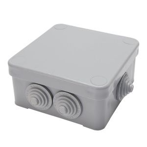 Коробка разветвительная STEKKER EBX10-37-44, 93*93*45мм, 250/380В, 10А, 7 вводов, IP44, светло-серая (КЭМ 5-10-7 (П))