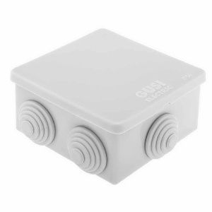 С3В86 GUSI Коробка распред. 80х80х40 (6 муфт д26), IP54, ОП, серый (144)