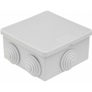 С3В76 GUSI Коробка распред. 70х70х40 (6 муфт д26), IP54, ОП, серый (168)