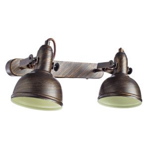 Споты с двумя плафонами arte lamp a5213ap-2br
