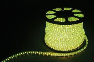 Дюралайт светодиодный Feron LED-F3W 3-х жильный , лимонный 2,88Вт/м 72LED/м 50м 220V