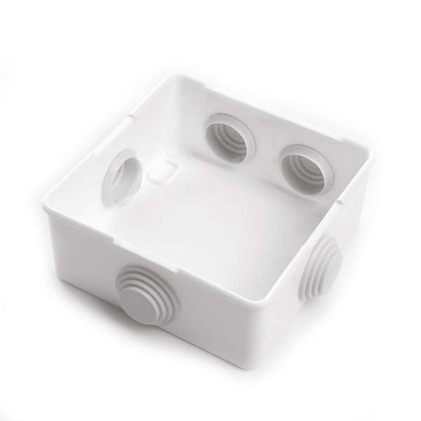 Коробка разветвительная STEKKER EBX30-01-54-55 85*85*40 мм, 7 вводов, IP40, белая фото в интернет магазине Супермаркет света