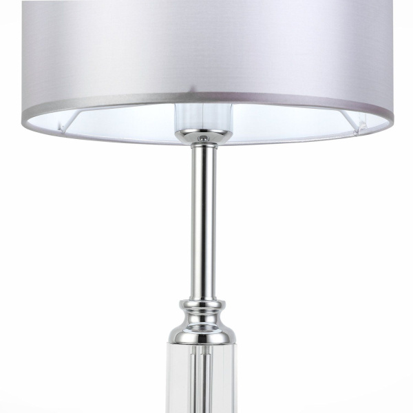 SLE107204-01 Прикроватная лампа Хром/Светло-серый E14 1*40W SNERE фото в интернет магазине Супермаркет света