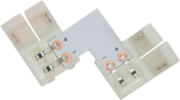 Комплект L коннекторов  с соединителем для светодиодной ленты (5050/10мм), LD185 фото в интернет магазине Супермаркет света