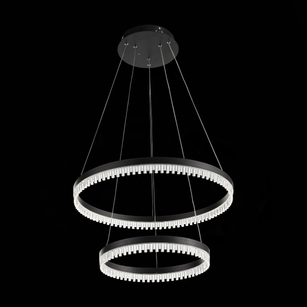 SL1603.403.02 Светильник подвесной ST-Luce Черный/Прозрачный LED 2*30W 4100K SILITA фото в интернет магазине Супермаркет света